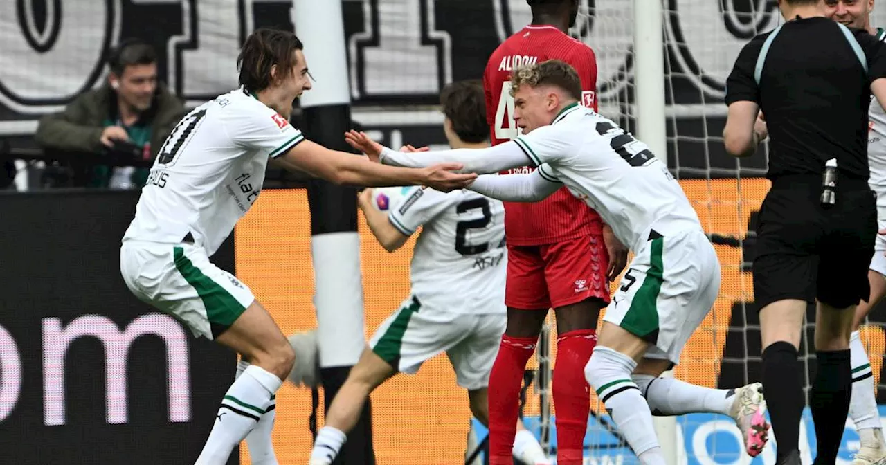 Gladbach: Hacks Doppelpack beim 3:3 im Derby gegen den 1. FC Köln