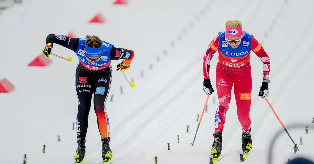 Wintersport: Langläuferin Katharina Hennig jubelt über Platz drei in Oslo