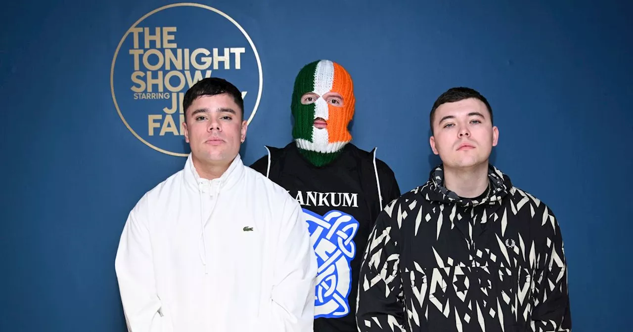 Irish rap trio Kneecap made their US television debut on Jimmy Fallon