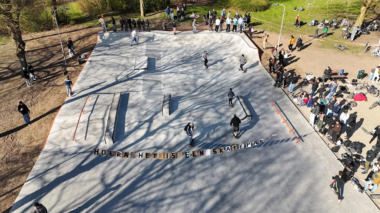 Nieuwe skatebaan in Meppel is meteen populair: 'Het maakt het eigenlijk lastig om te skaten'