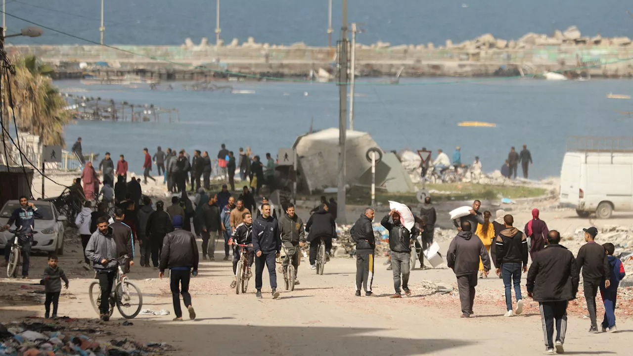 Estados Unidos planea construir un puerto temporal en Gaza para el envío de ayuda humanitaria