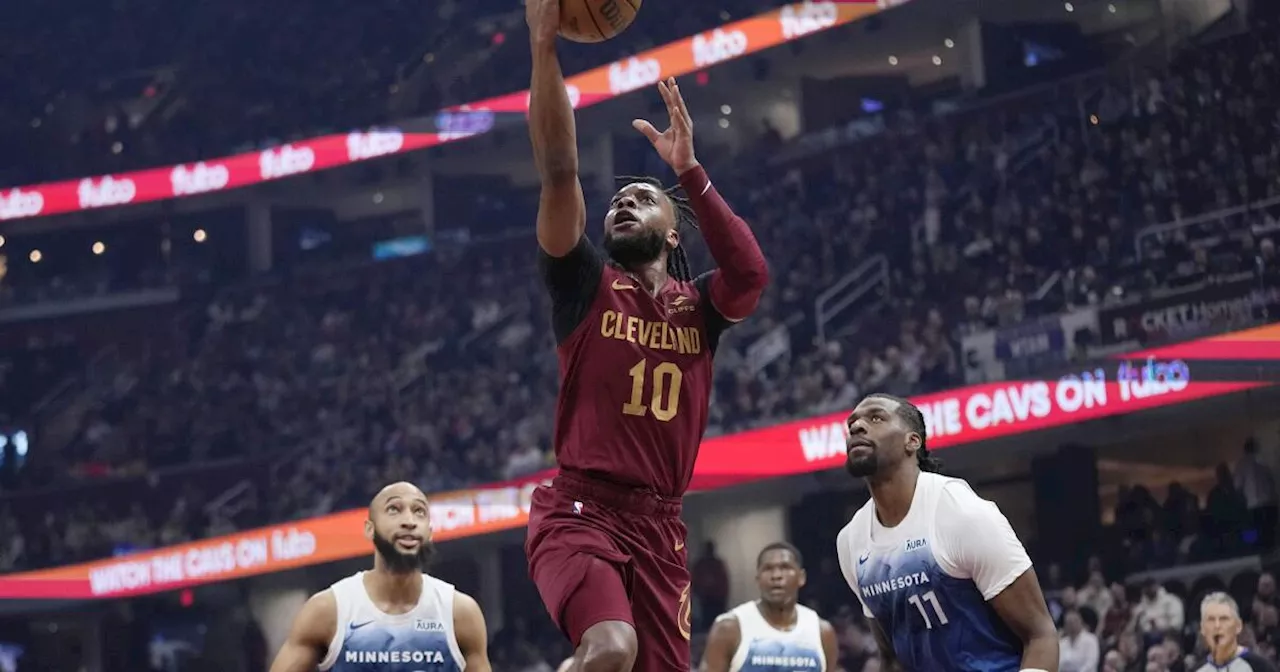 Garland produce 34 puntos, Allen 33 y Cavs superan en tiempo extra a Timberwolves, 113-104