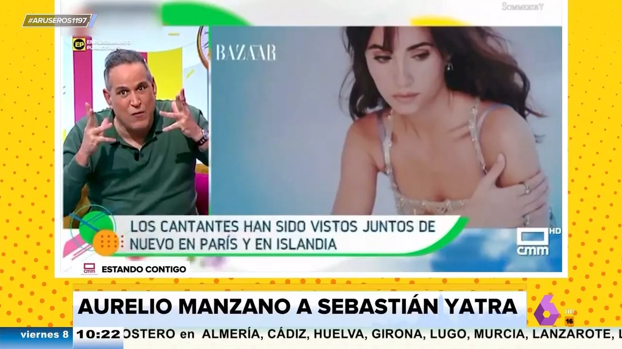 Aurelio Manzano, de la posible reconciliación de Aitana y Sebastián Yatra: 'A él le viene bien porque hab