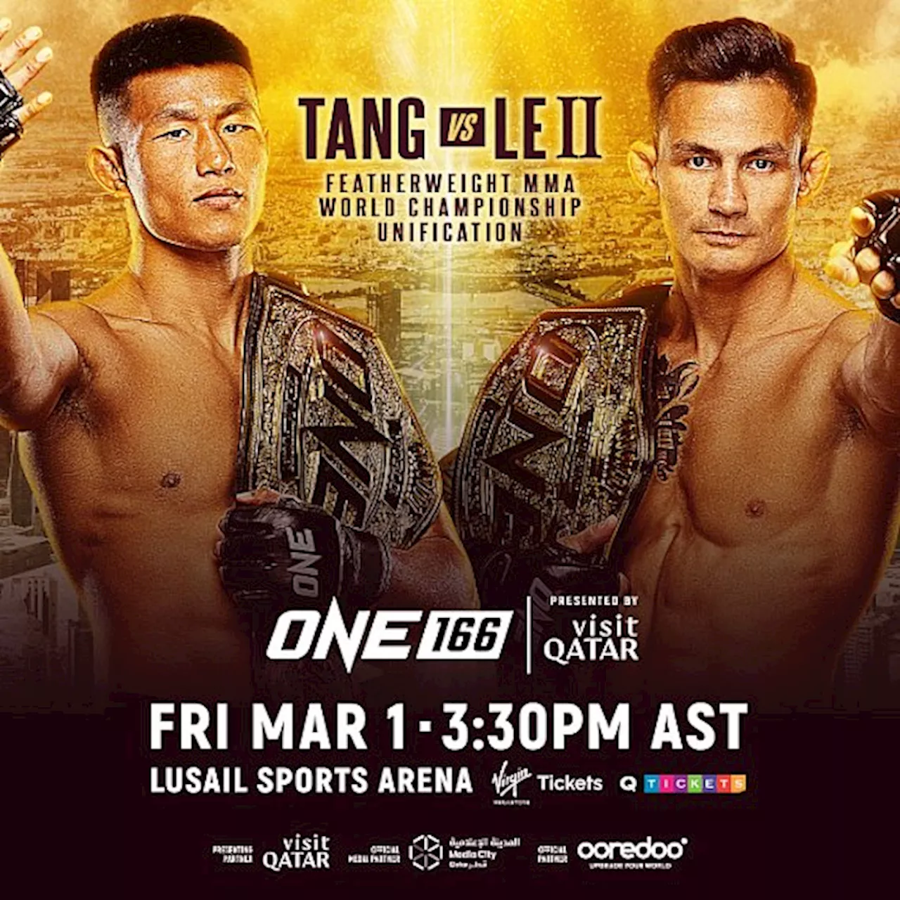 One Championship Adds Kai Tang-Thanh Le 155-Pound Unification Match to ONE 166