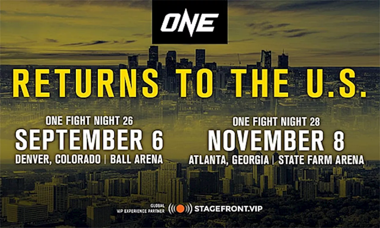 ONE Championship Set for U.S. Return with Events in Denver, Atlanta