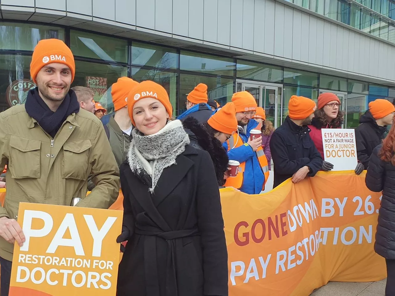 Hundreds of appointments cancelled at county hospitals in latest junior doctors strikes