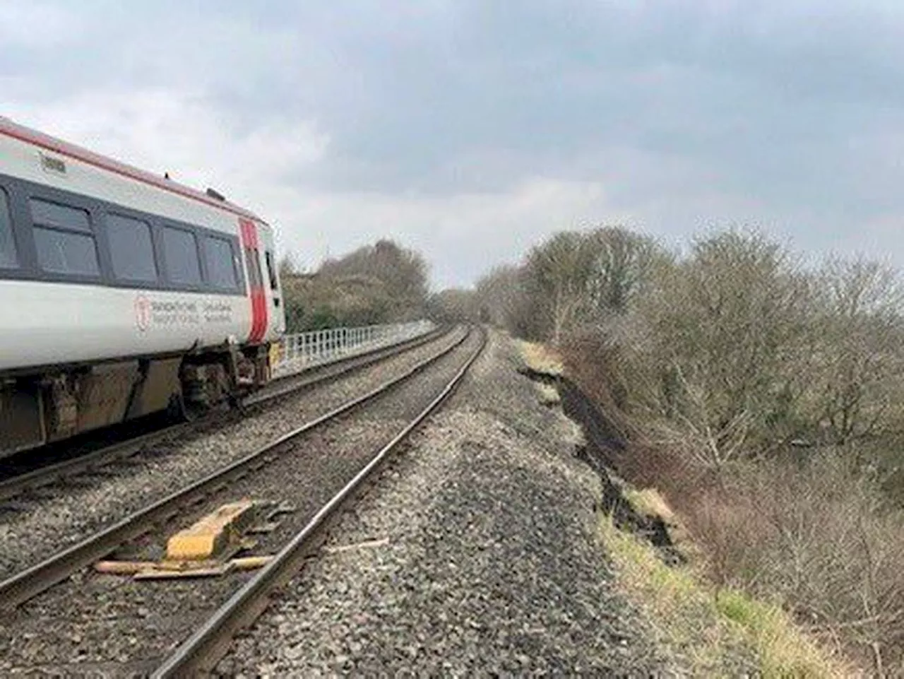 Trains between Shrewsbury and Wolverhampton cancelled after landslip at Oakengates