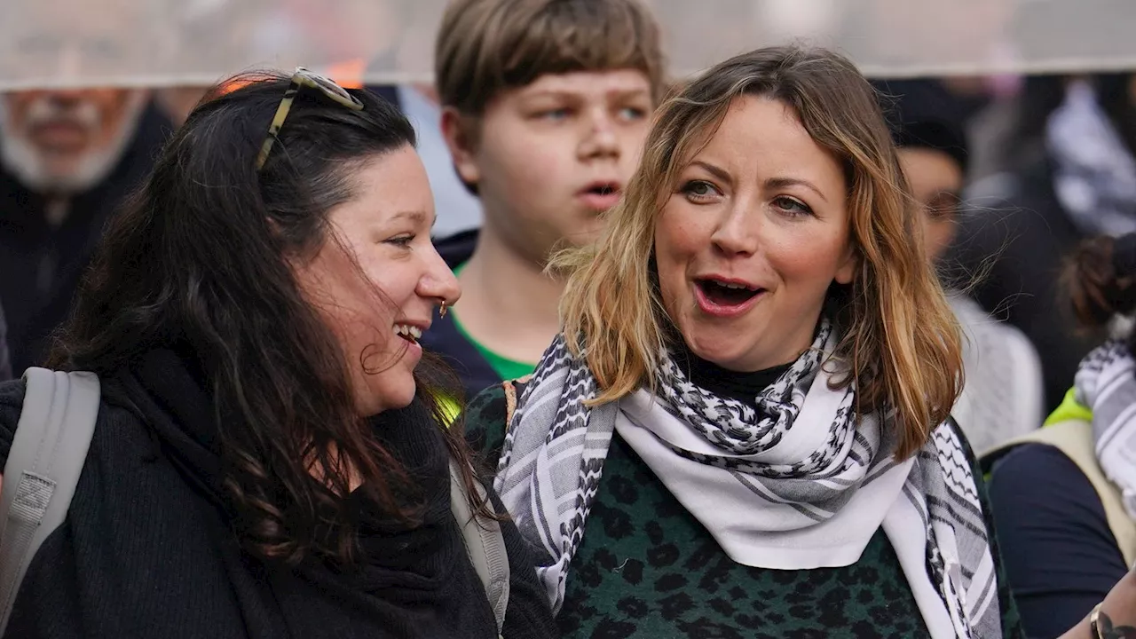 Charlotte Church and Jeremy Corbyn join thousands at pro-Palestine march