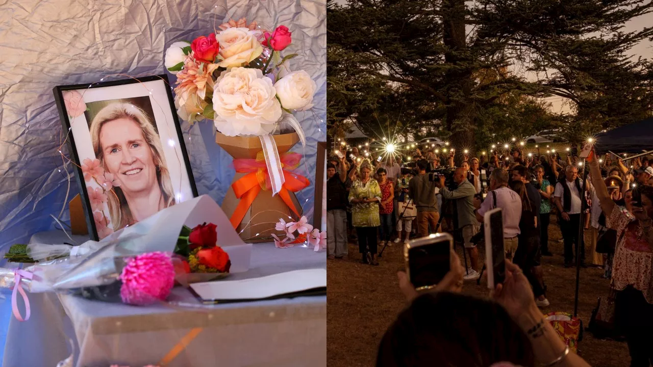 Hundreds gather at vigil in tribute to Ballarat mother Samantha Murphy