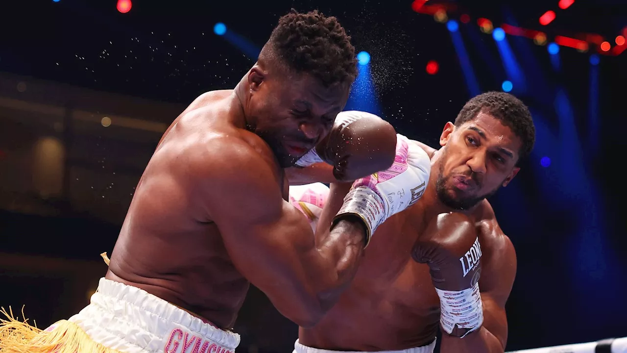 Anthony Joshua knocks out Francis Ngannou with vicious finish against former UFC heavyweight champion