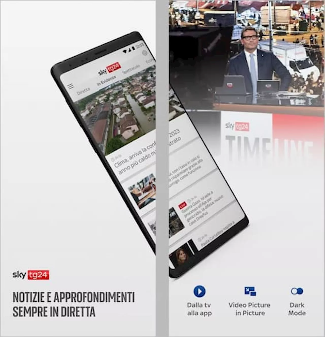 Arriva la nuova app di Sky tg24: le news sempre in diretta
