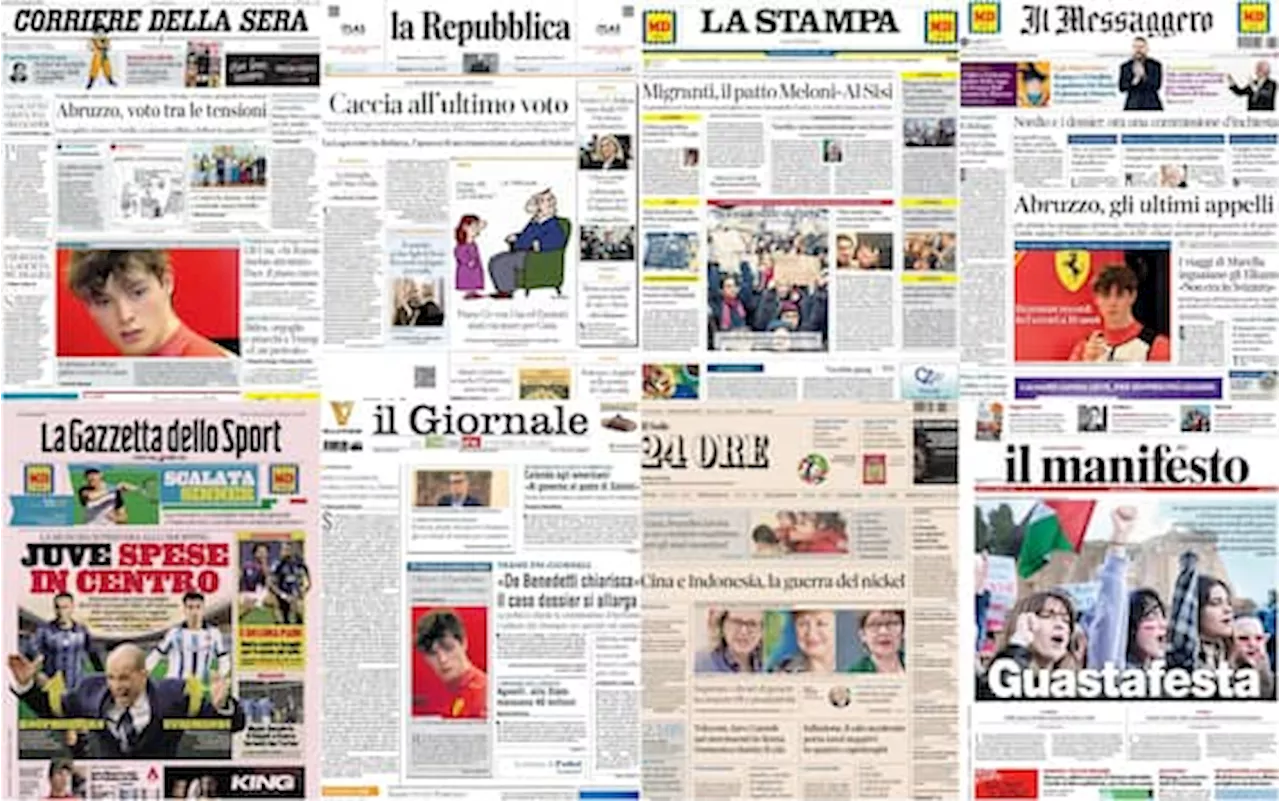 Le prime pagine dei quotidiani di oggi 9 marzo: la rassegna stampa di Sky TG24