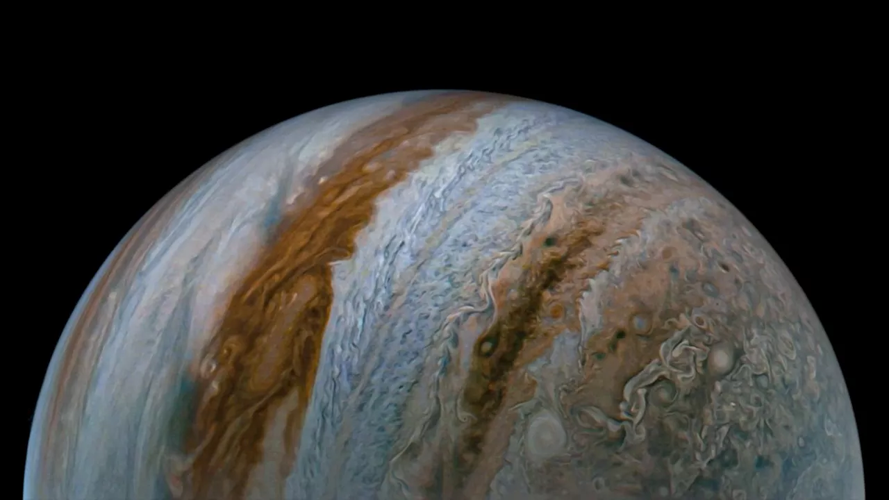 Mystery of Jupiter's Great Blue Spot deepens with strangely fluctuating jet