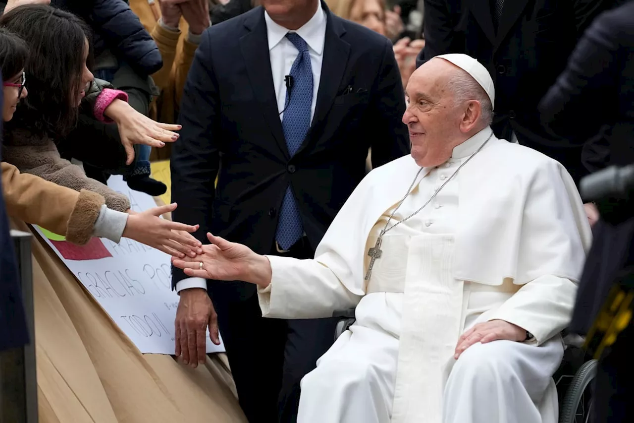 Pope Francis appears in good form and reads homily after the flu sent him to the hospital for tests