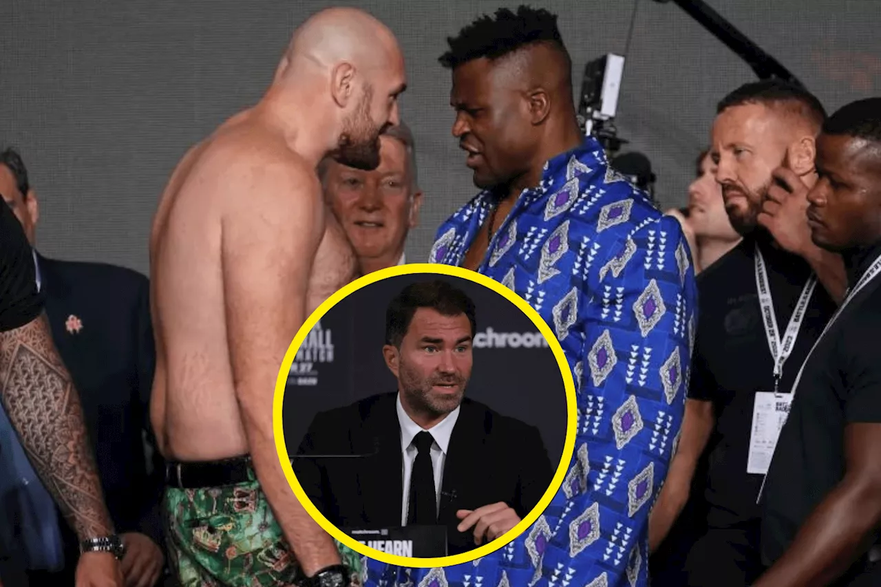 – Eddie Hearn reveals all about Tyson Fury clashing with Francis Ngannou in front of Anthony Jo...