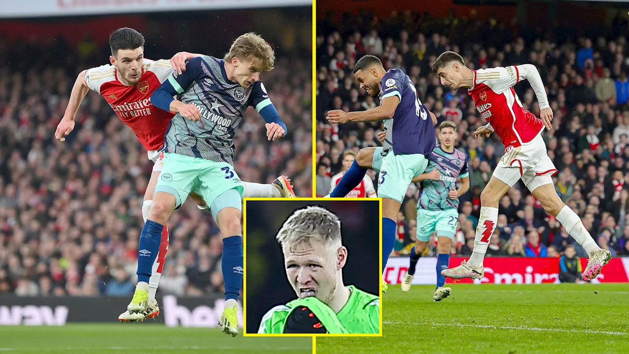 Kai Havertz sends Arsenal top of the table in dramatic fashion as he spares Aaron Ramsdale’s blushes...