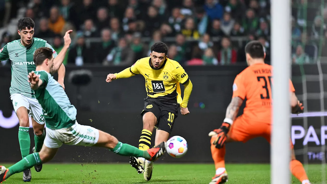 Manchester United outcast Jadon Sancho ends goal drought with outrageous finish for Borussia Dortmund...