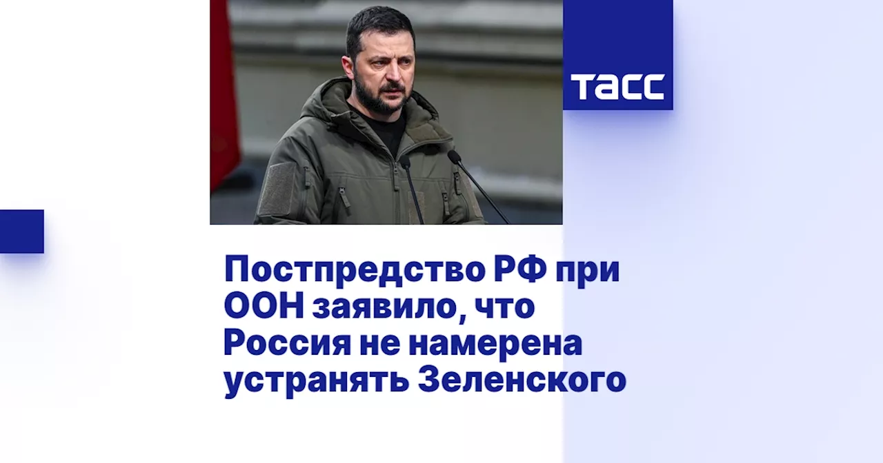 Постпредство РФ при ООН заявило, что Россия не намерена устранять Зеленского