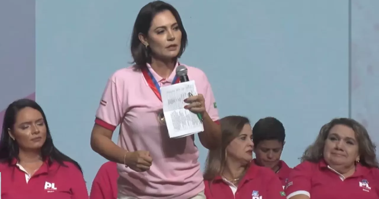 'Nós amamos vocês, homens', diz Michelle Bolsonaro em discurso após Dia da Mulher