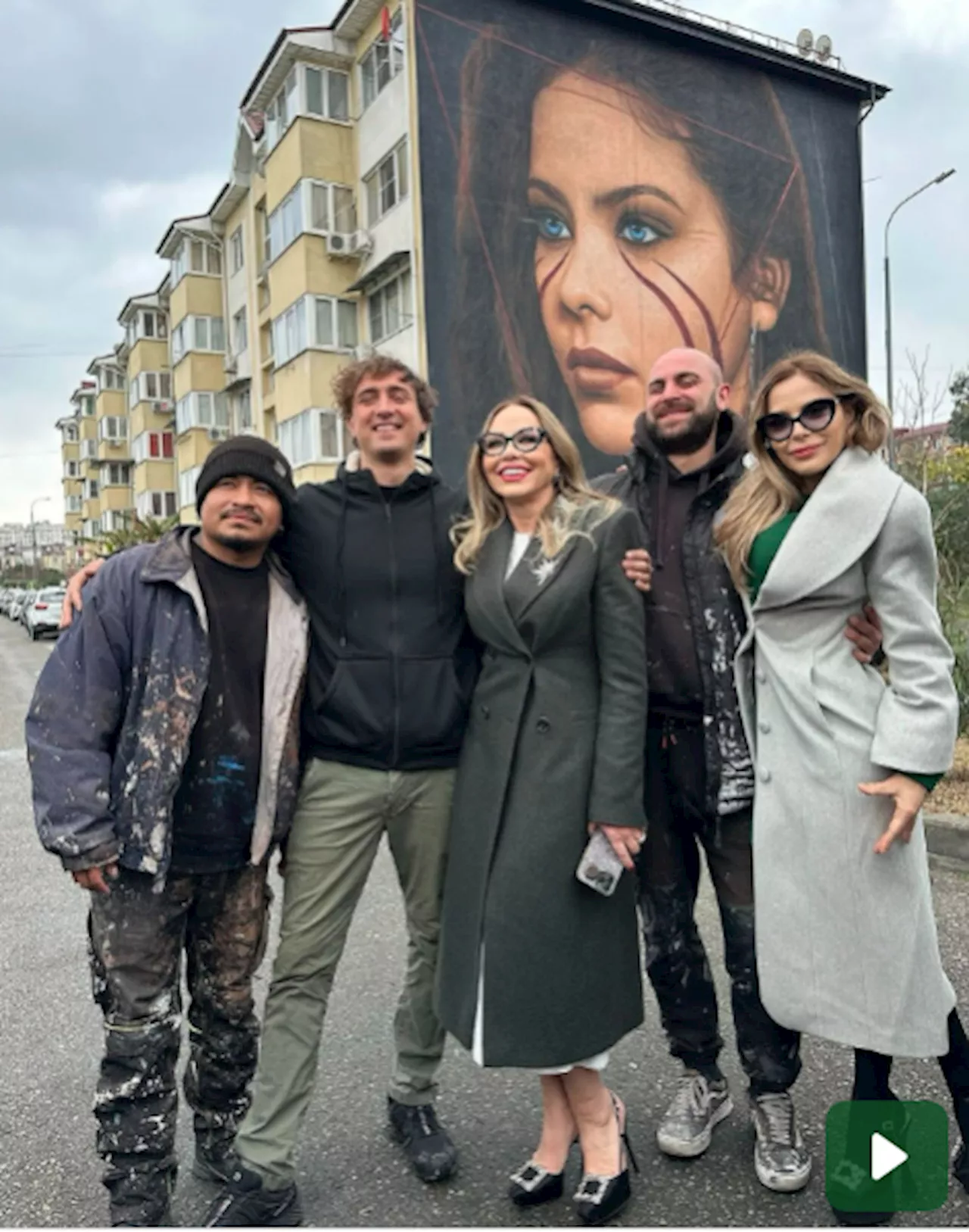 Russia, Jorit dedica un murale a Ornella Muti a Sochi