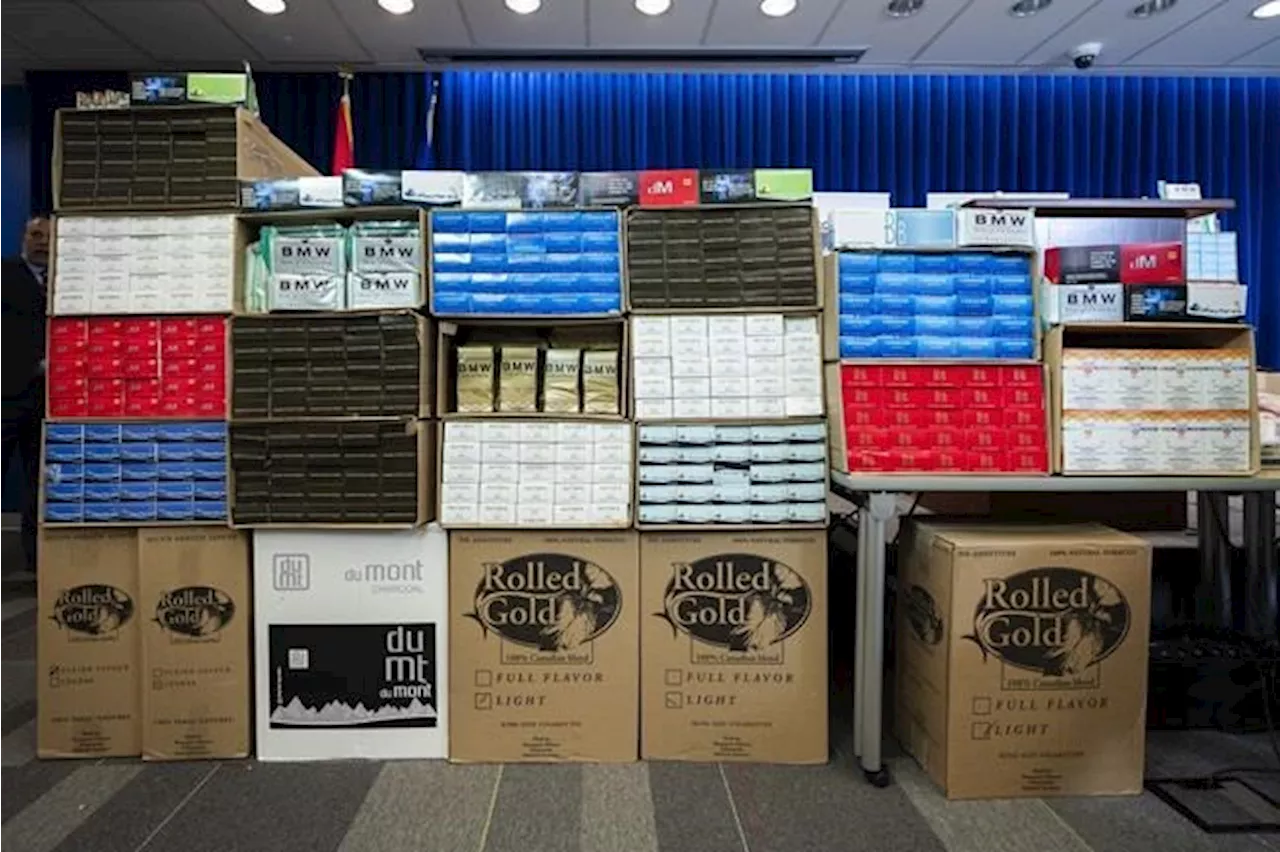 B.C. RCMP announce seizure of millions of dollars worth of contraband cigarettes