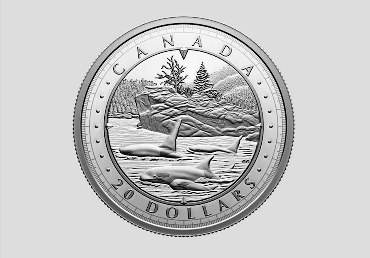 Campbell River artist's orcas grace new Canadian coin