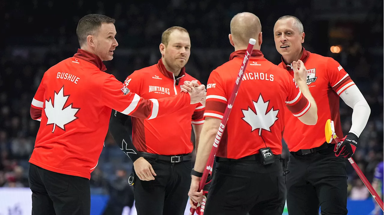 Gushue, Bottcher, Dunstone, McEwen into Brier final four