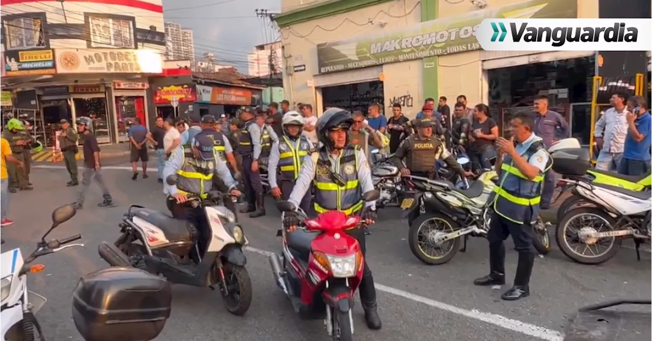 Autoridades intervinieron el mayor mercado de motos en Bucaramanga ¿Qué encontraron?