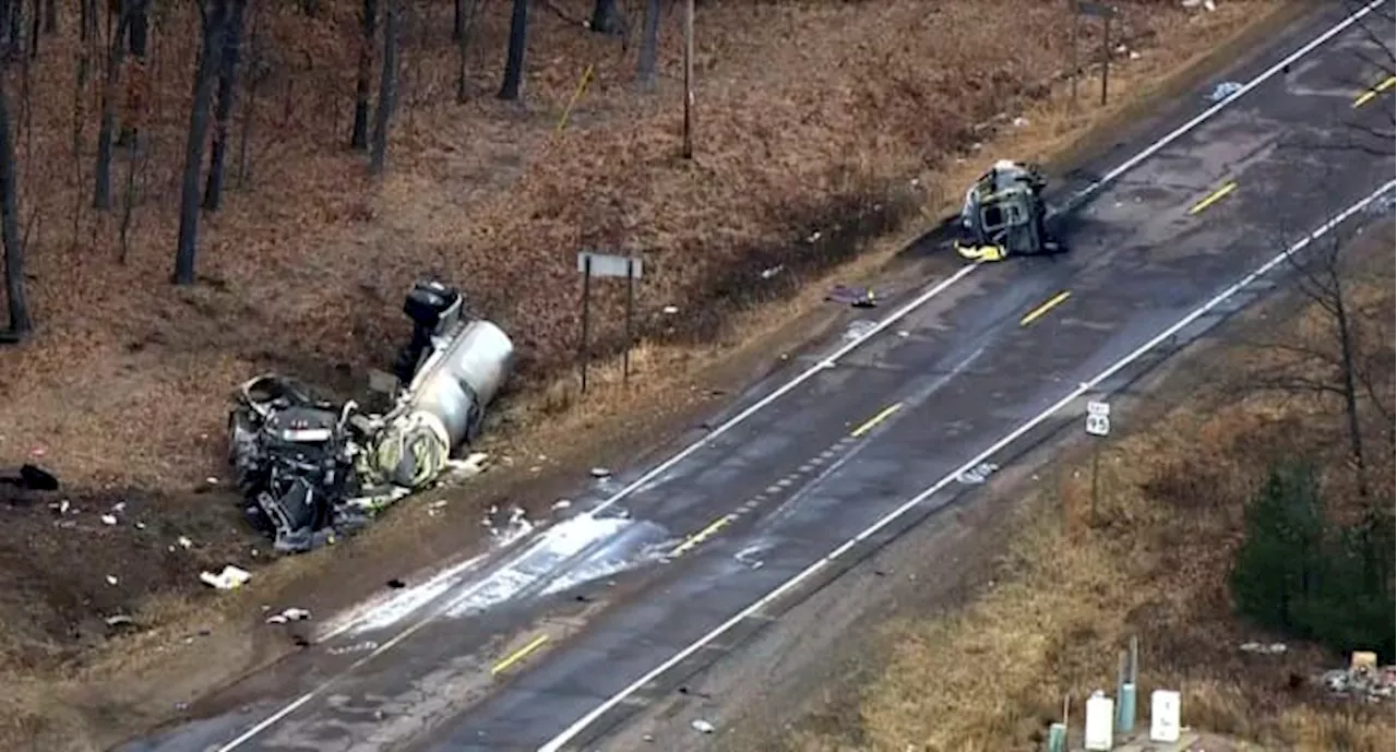 9 killed in western Wisconsin traffic crash involving a semitruck and a van