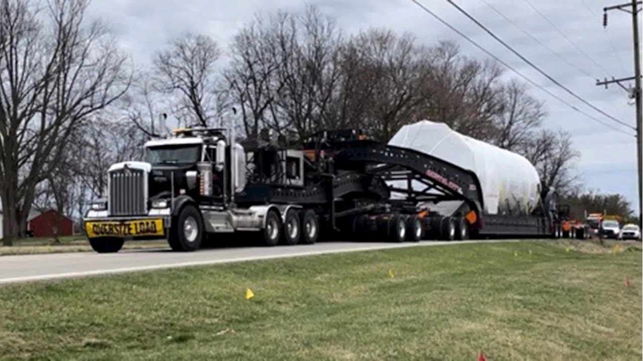 VIDEO: First 'super load' rolls into central Ohio