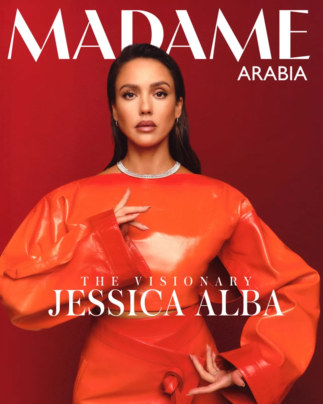 Jessica Alba Covers Inaugural Issue of Madame Arabia Magazine