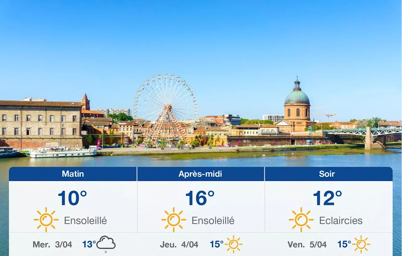 Météo Toulouse: prévisions du mardi 2 avril 2024