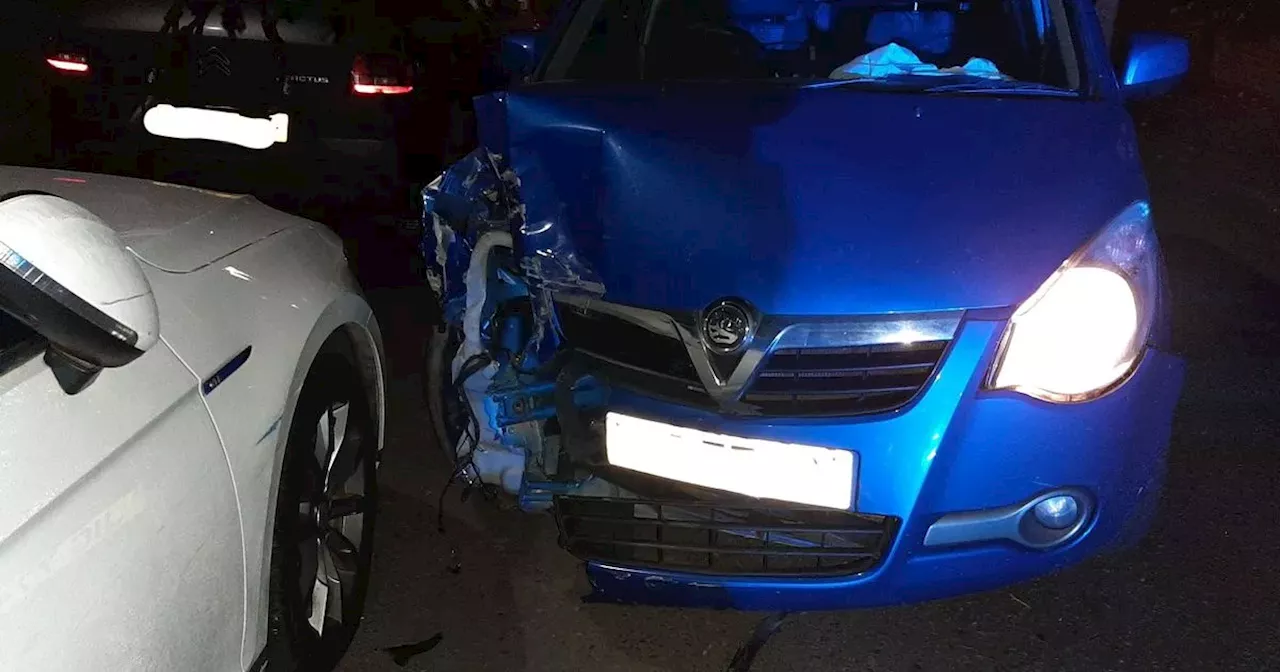 Driver 'three times over legal limit' crashes into parked cars in Belfast