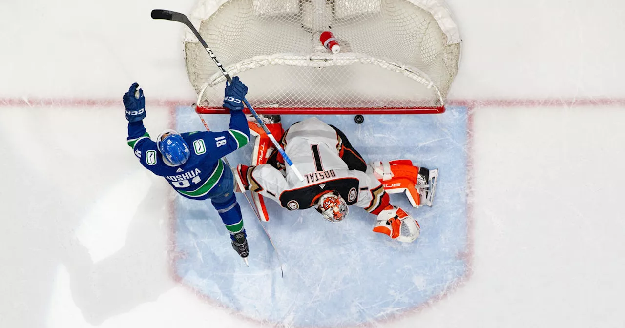 Dakota Joshua scores twice as Canucks claw out 3-2 win over slumping Ducks