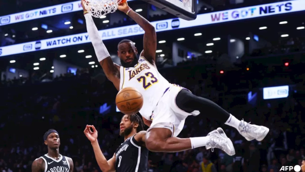 LeBron hits 40 in Lakers win, Doncic has 47 as Mavs beat Rockets