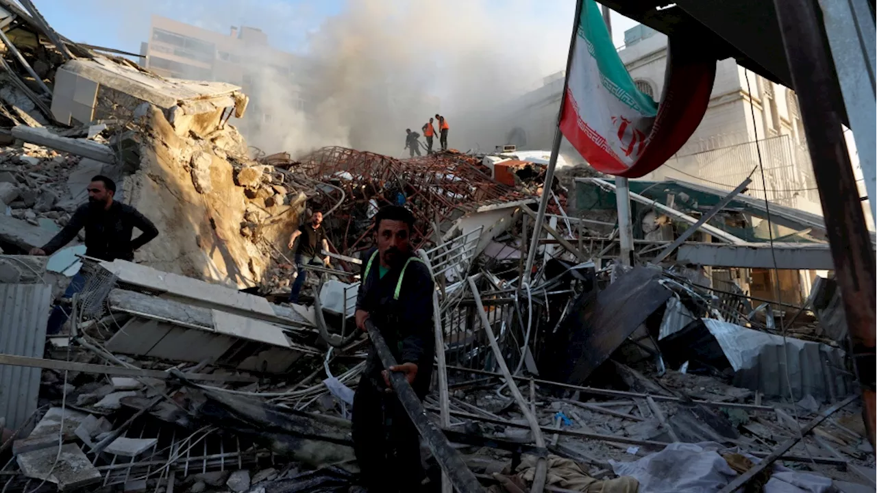 Syria says an Israeli airstrike has destroyed Iran's consulate building in Damascus, with deaths