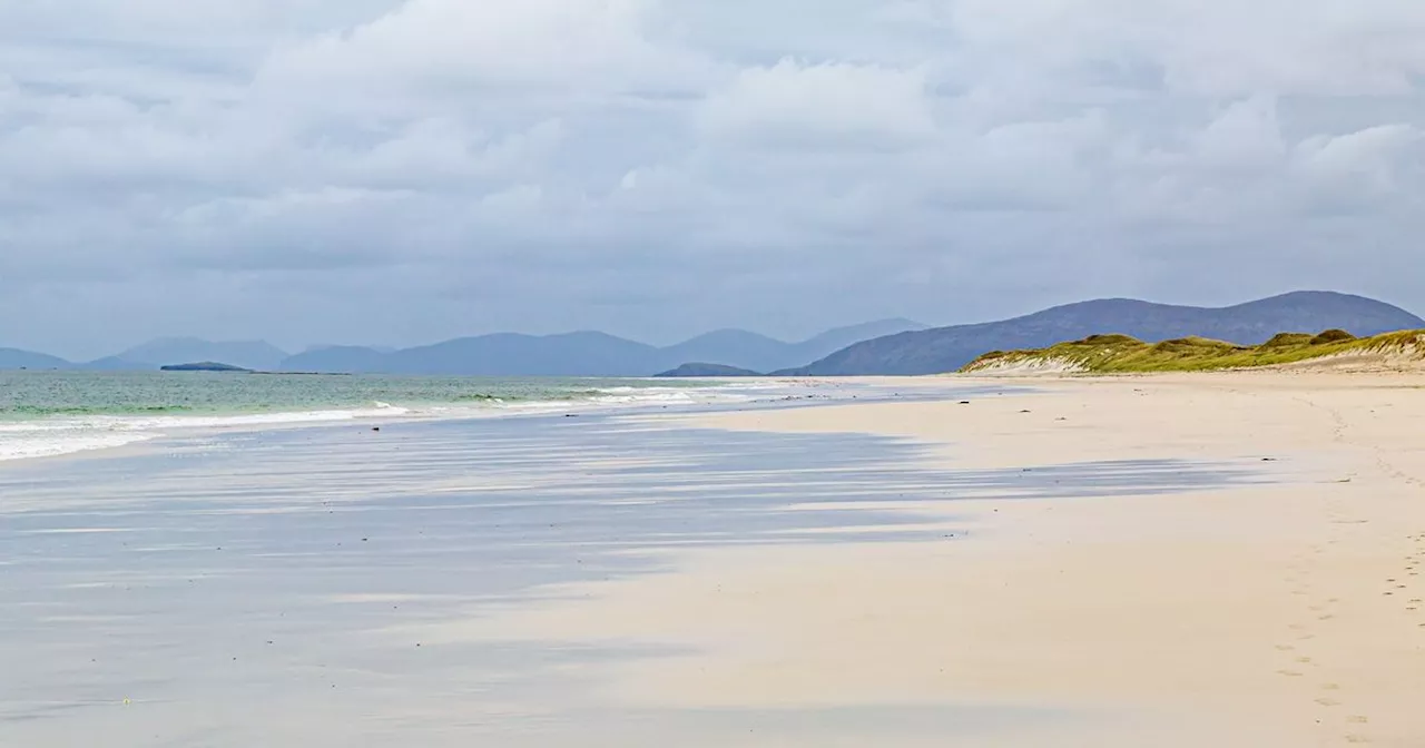 Remote Scottish island beach with miles of white sand crowned 'best in Scotland'