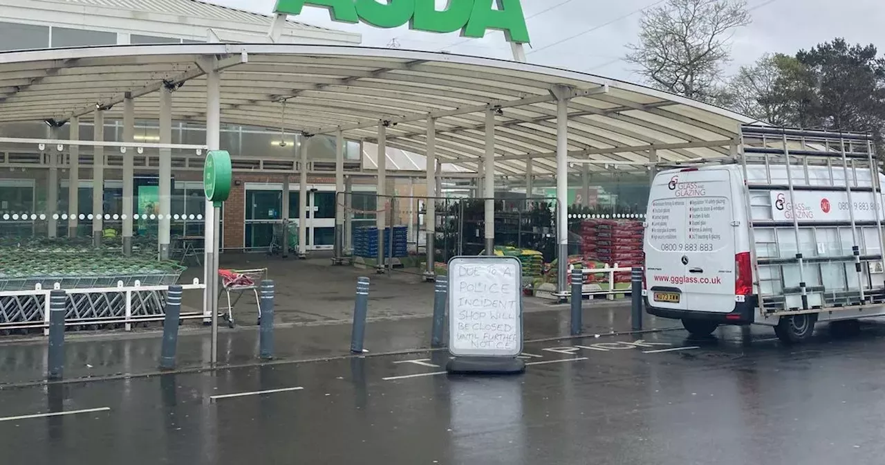 Asda shoppers met with police at locked doors after break-in