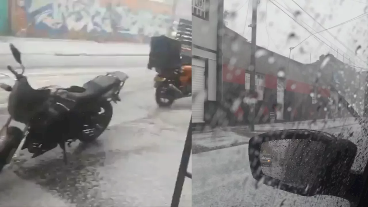 Reportan fuerte granizada y lluvias en varias zonas de Bogotá: estos son los videos