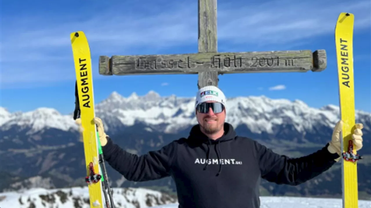 Max Franz nach schwerem Sturz erstmals wieder auf Skiern unterwegs - Skitour in Schladming mit Vereinsarzt