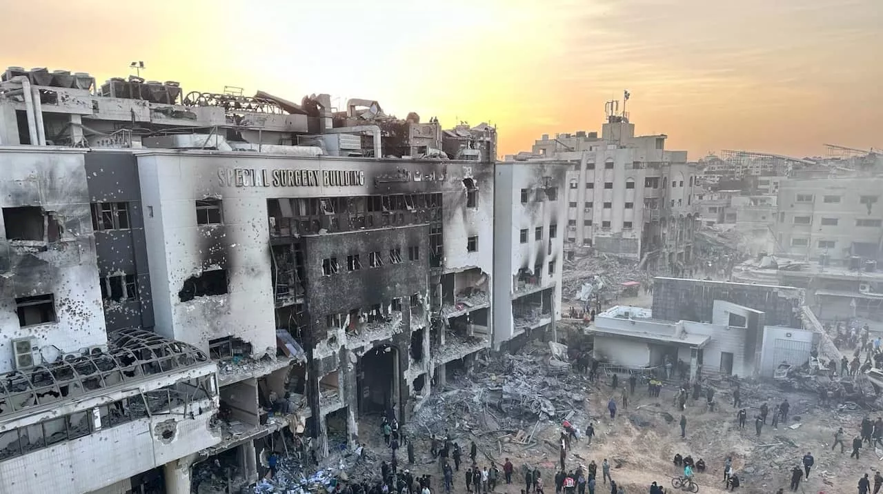 Israel lämnar sjukhuset i ruiner – se förödelsen