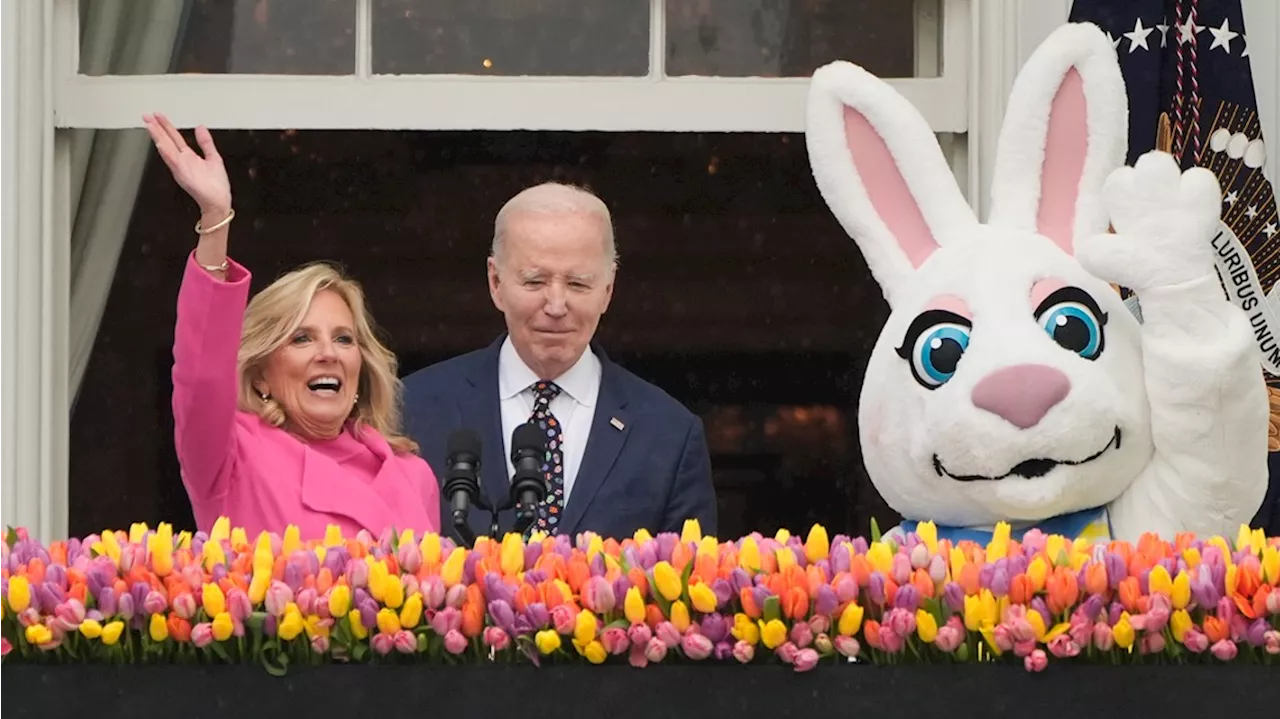 White House Easter egg roll draws a huge crowd after storm-delayed start