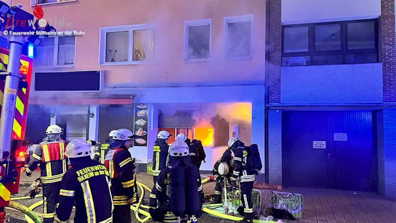 D: Feuer in einer Pizzaria in Mülheim an der Ruhr