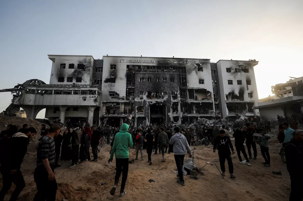 Gaza’s Shifa Hospital ‘destroyed’ in Israeli raid, bodies exhumed, witnesses say