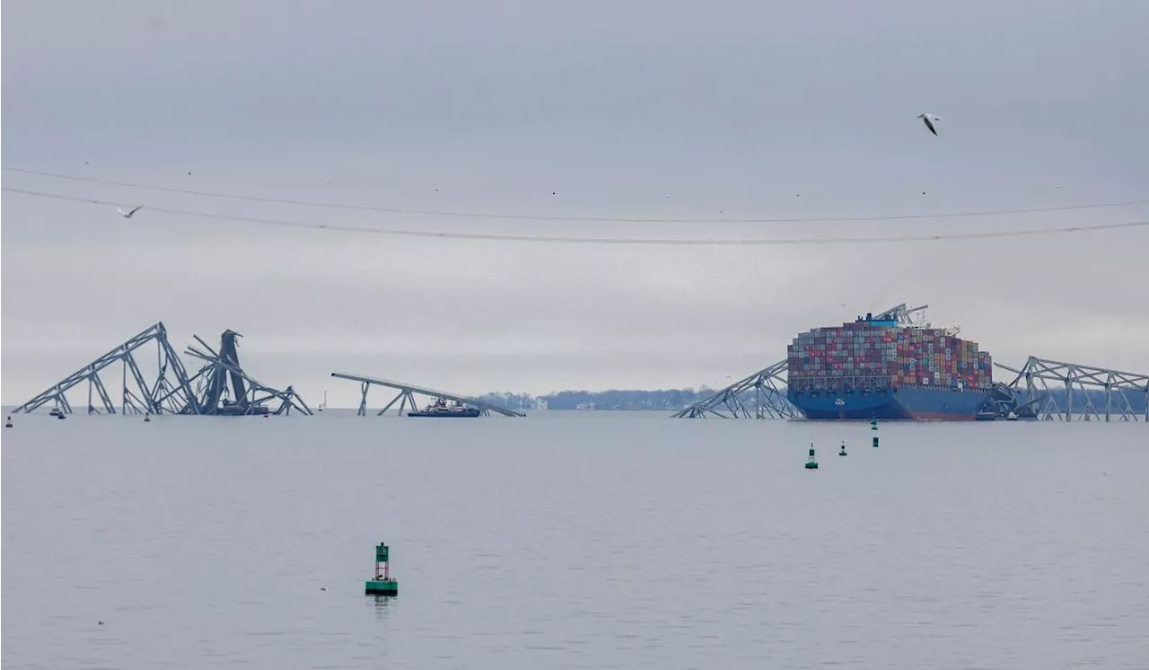 Maryland opens temporary channel at collapsed Baltimore bridge site