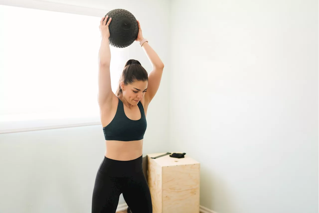 6 Slam Ball Exercises to Do for Explosive Power, Full-Body Strength, and Serious Stress Relief