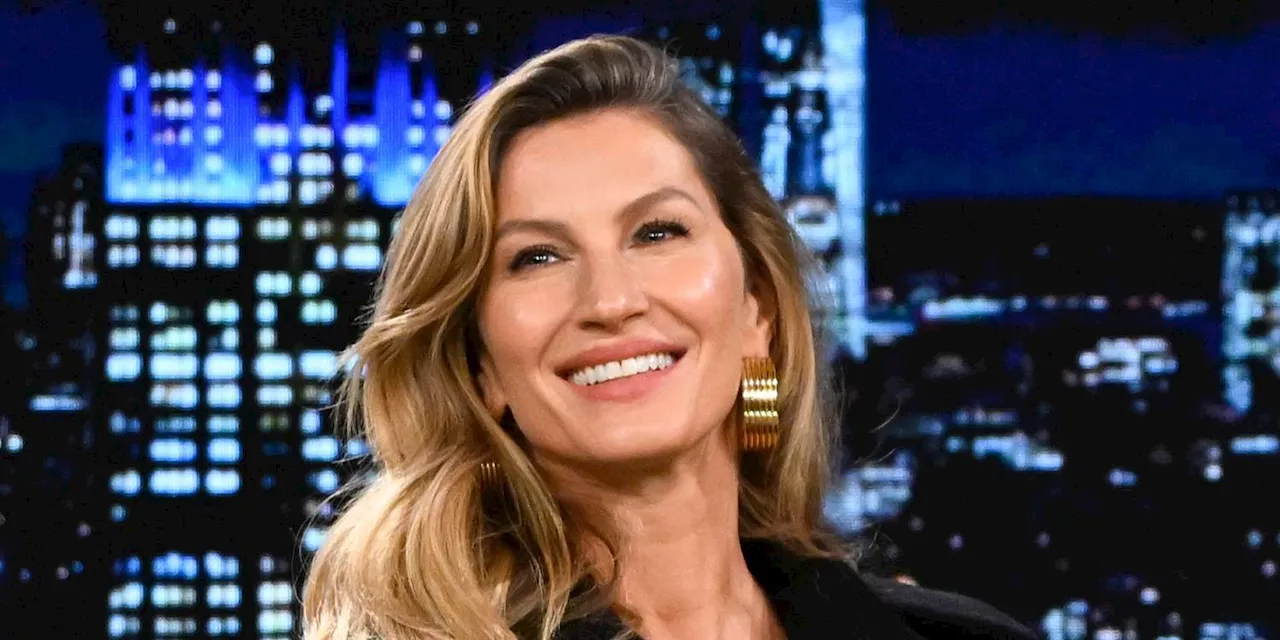 Gisele Bündchen Posed in a Leopard-Print One-Piece With the Biggest Cutout