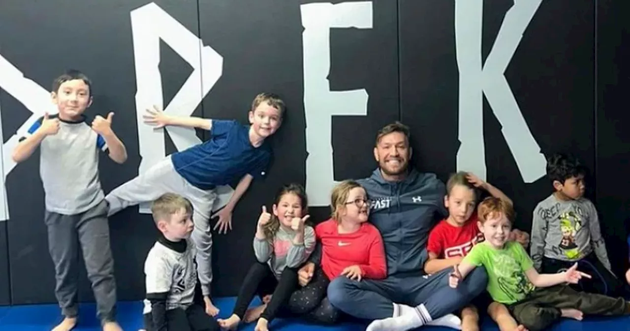 Conor McGregor surprises junior MMA training session as daughter trains