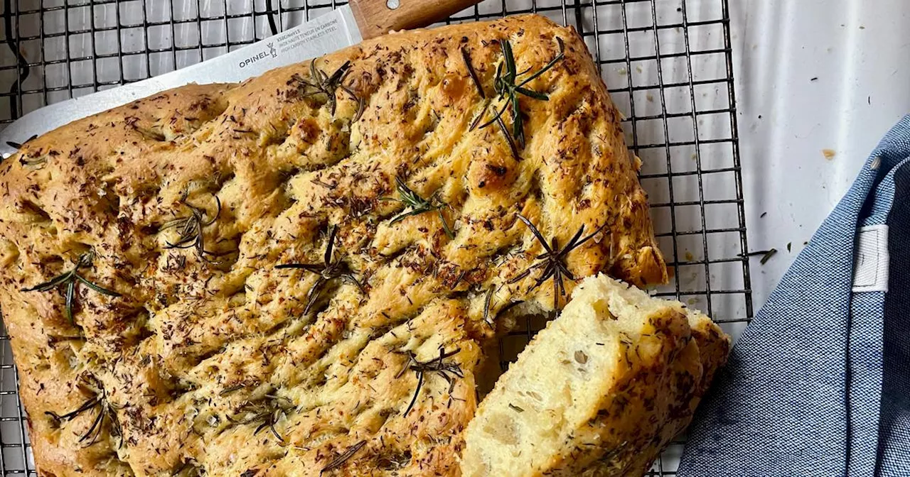 This focaccia is easy to make, with minimum hands-on time