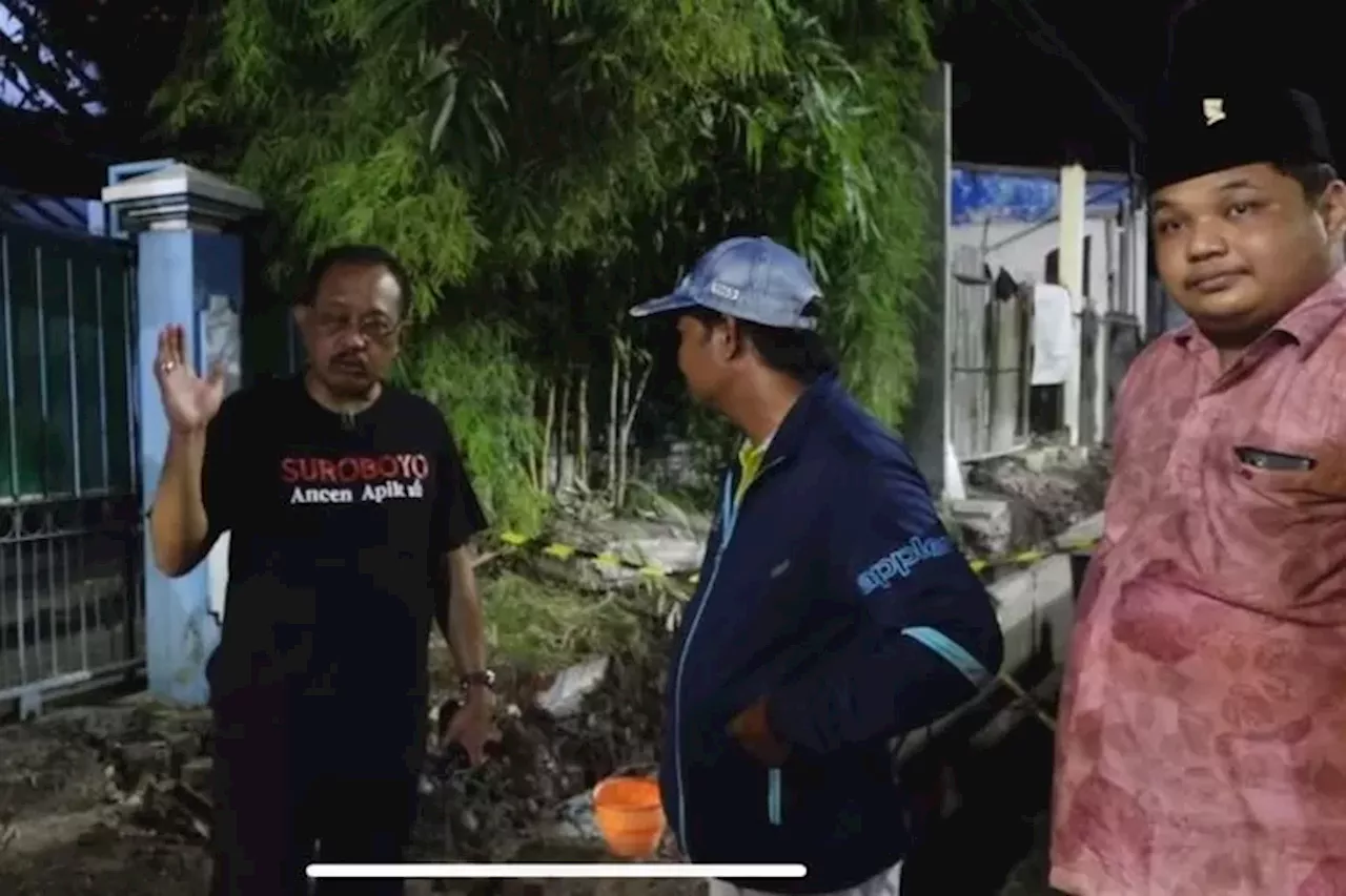 Wakil Wali Kota Surabaya ke Proyek Pembangunan Saluran Tengah Malam, Ada Apa?